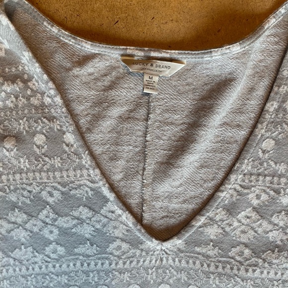 Lucky Brand Jacquard Knit Top - Picture 2 of 3